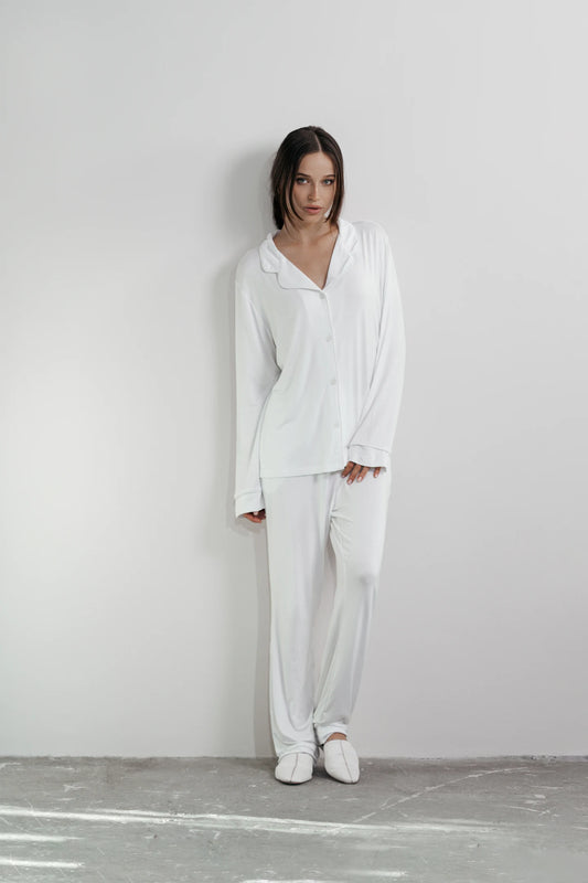 Ivory Long Sleeves Pajama